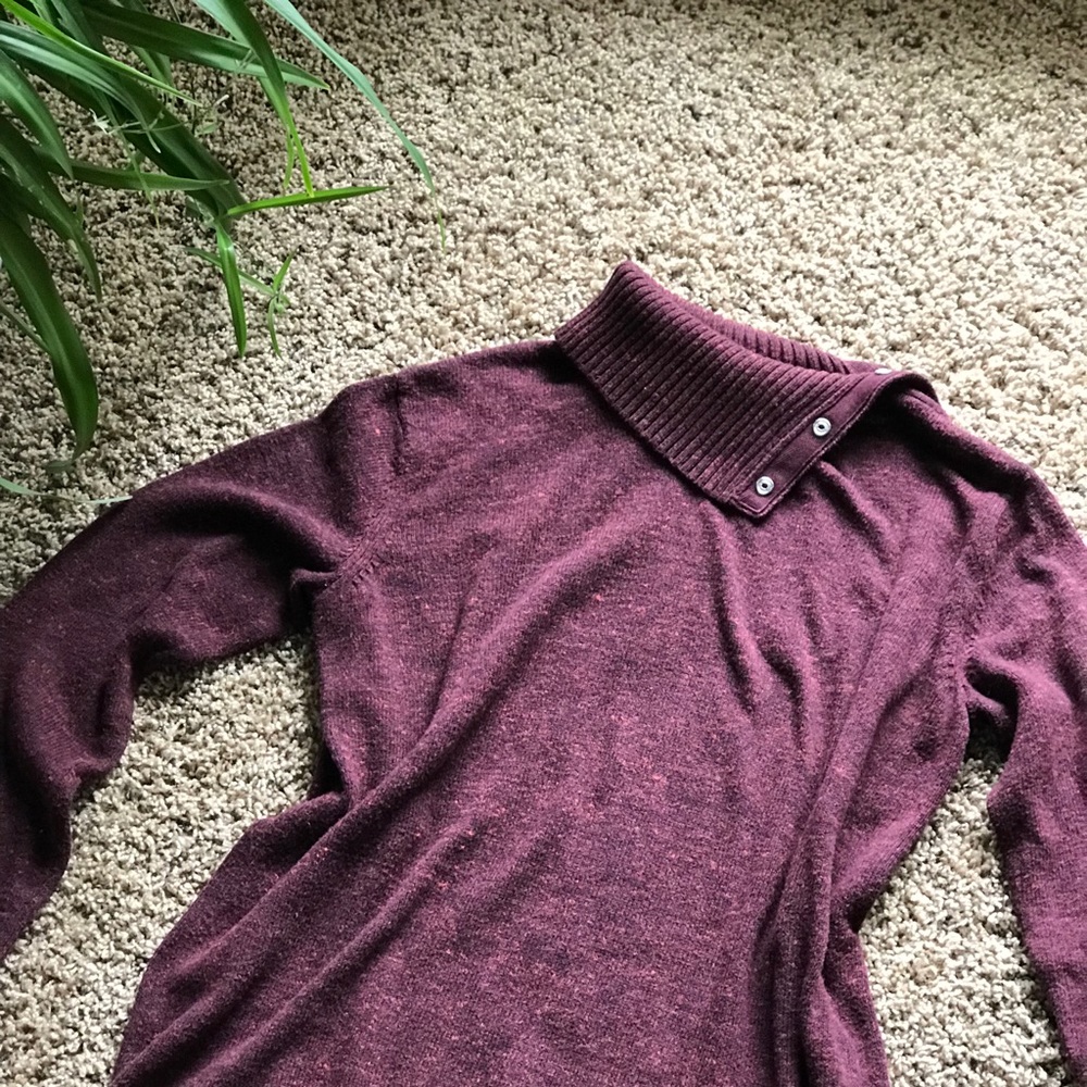 Gap Burgundy Cowl Neck Sweater
